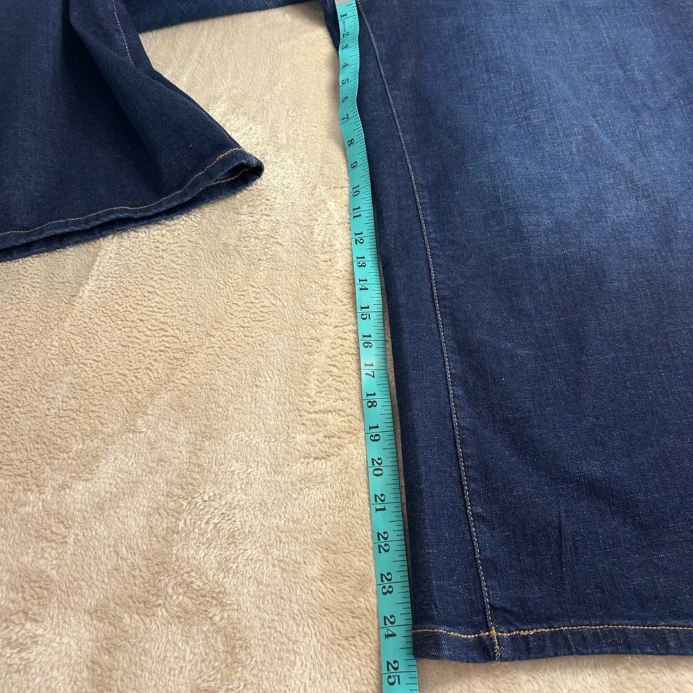 NWT Warp + Weft NCE Cropped Wide Leg Jeans Dark Blue Plus Size 24W - Picture 7 of 10